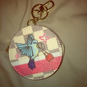 Inspired bag charm coin purse